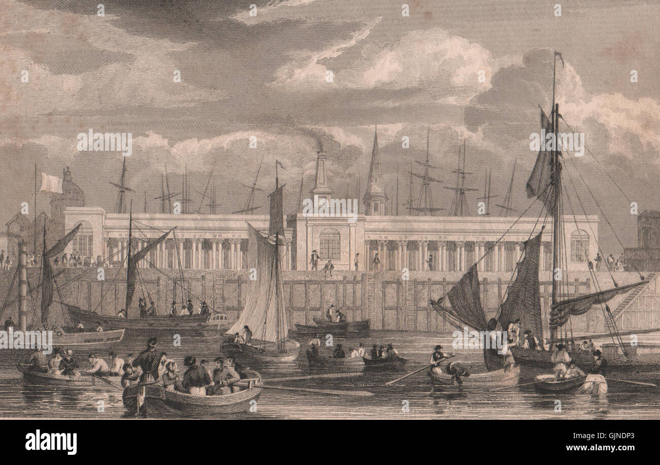 San Giorgio sale Pierhead-bagni ad acqua, George's Parade. Liverpool. PYNE, 1829 Foto Stock