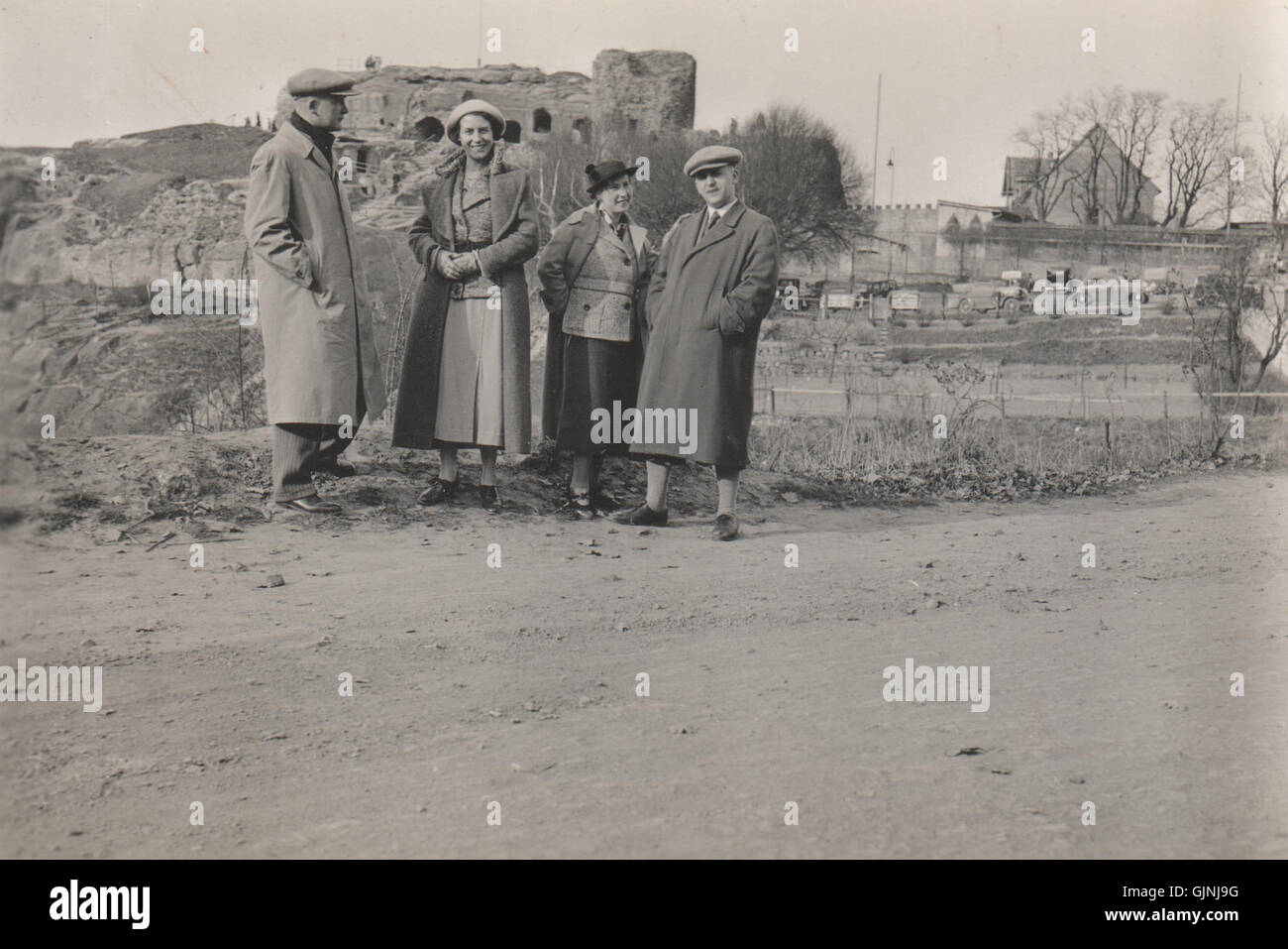 Ruine Burg Regenstein, Ostern 1936 Foto Stock