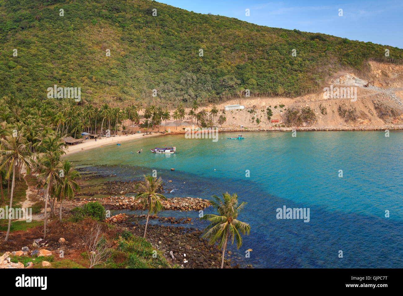 Bai uomini (uomini spiaggia), nam du isole, Kien Giang provincia, Vietnam. Foto Stock