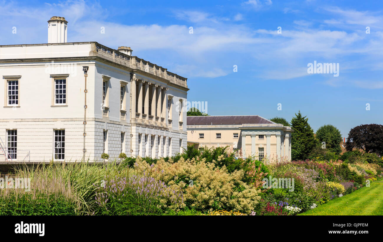 Queens House, un edificio restaurato ex residenza reale, Greenwich, Londra, Inghilterra Foto Stock