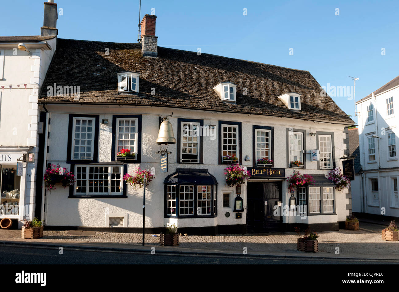 The Bell Hotel, Faringdon, Oxfordshire, England, Regno Unito Foto Stock