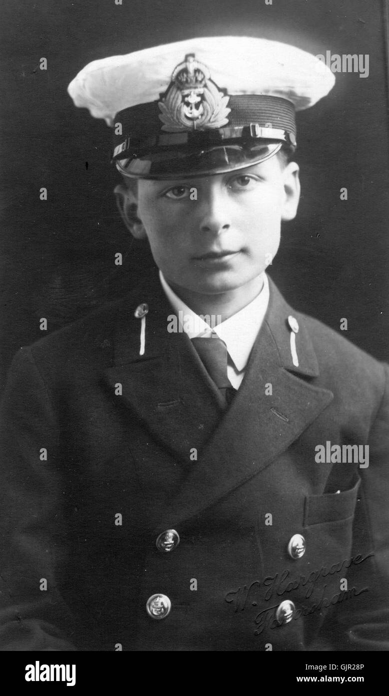 Royal Navy sailor. naval Cadet. Foto Stock