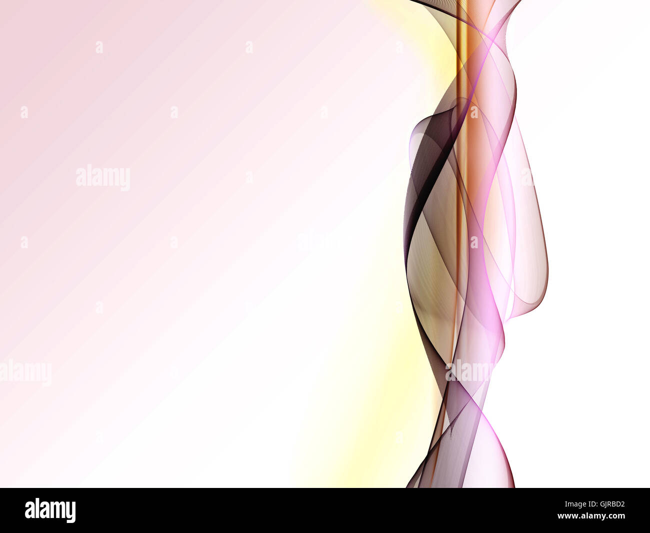 Progressione disegno astratto Foto Stock