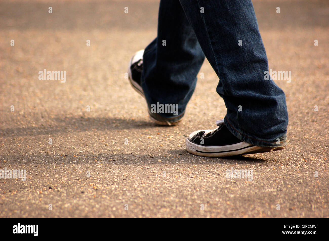 Scarpe passeggiata pedonale Foto Stock