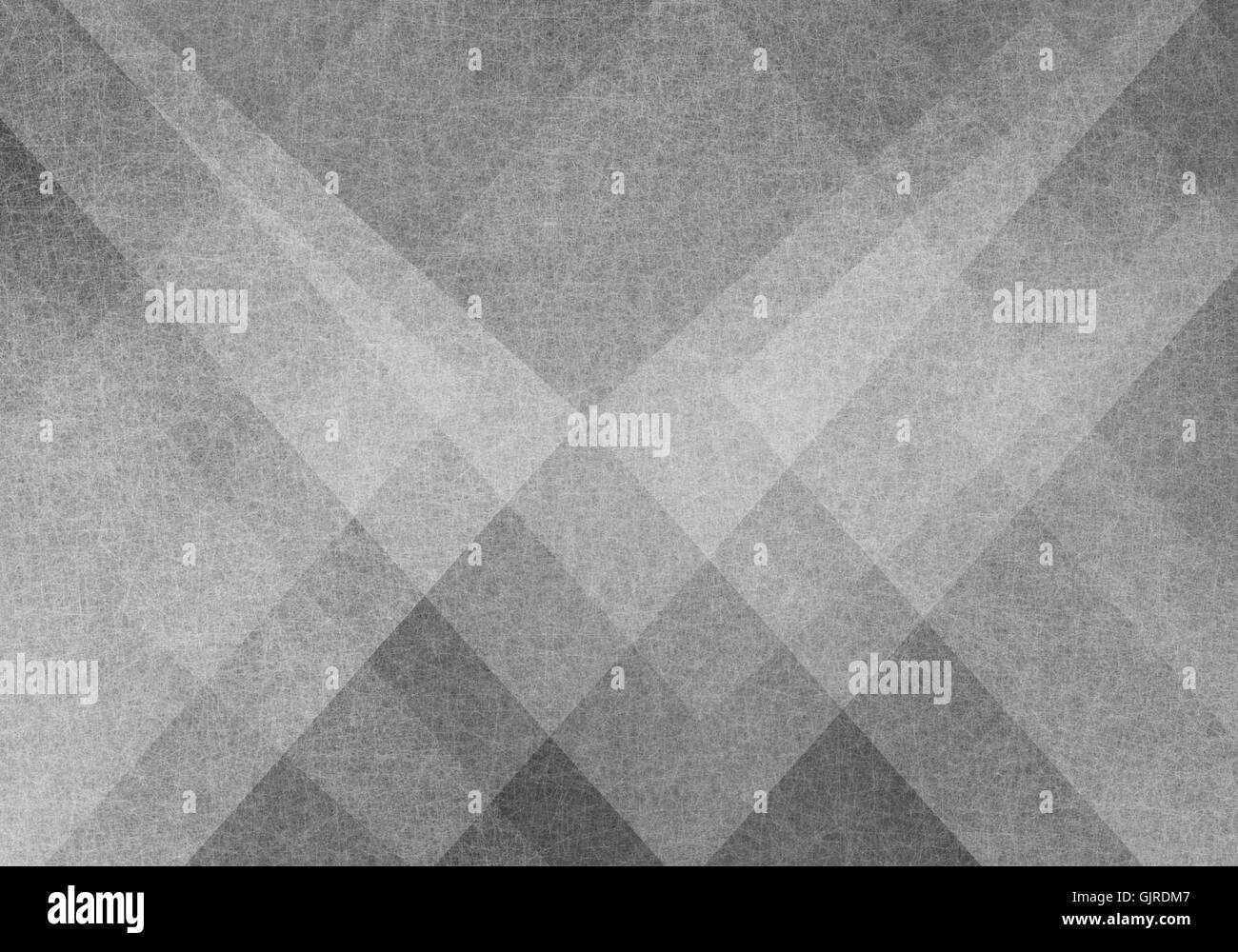 Sfondo grigio con angoli di astratto e forme in bianco e nero di strati Foto Stock