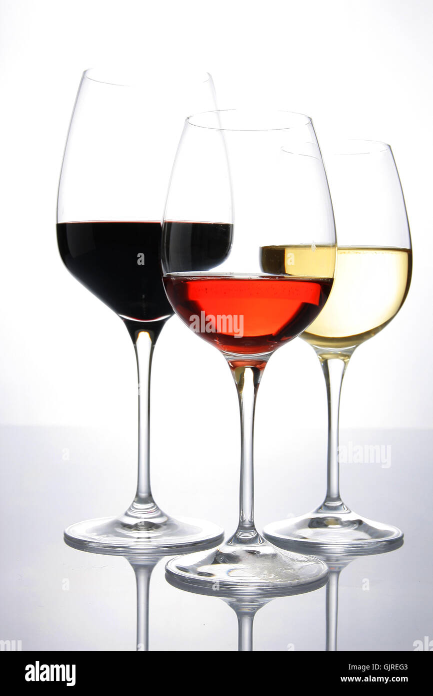 Bicchieri di vino Foto Stock