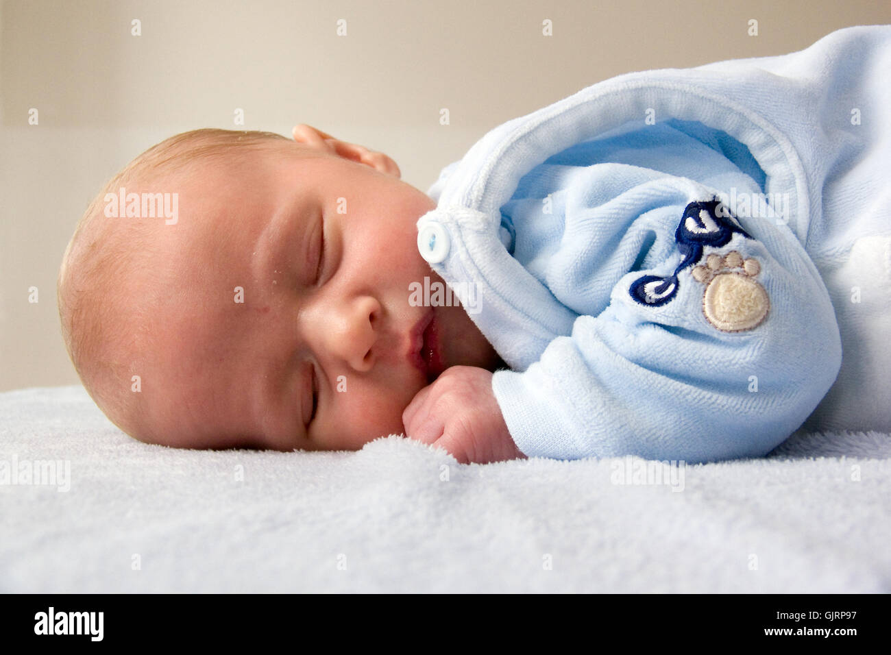 Infant,circa 1 mese fa Foto Stock