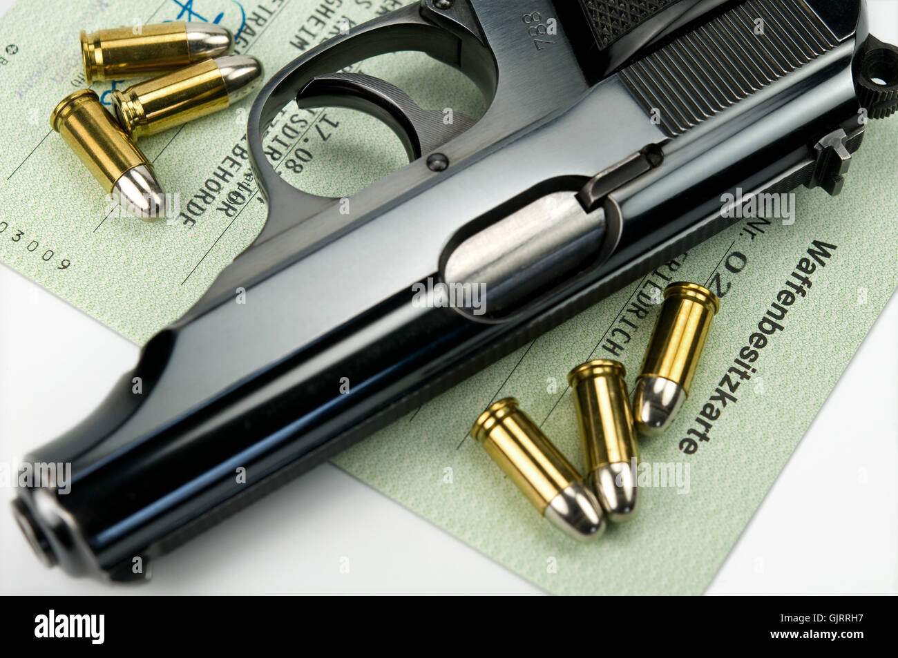 Braccio pistola arma Foto Stock