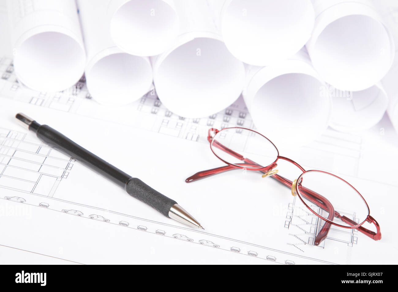 Creazione architettonica stile di costruzione Foto Stock