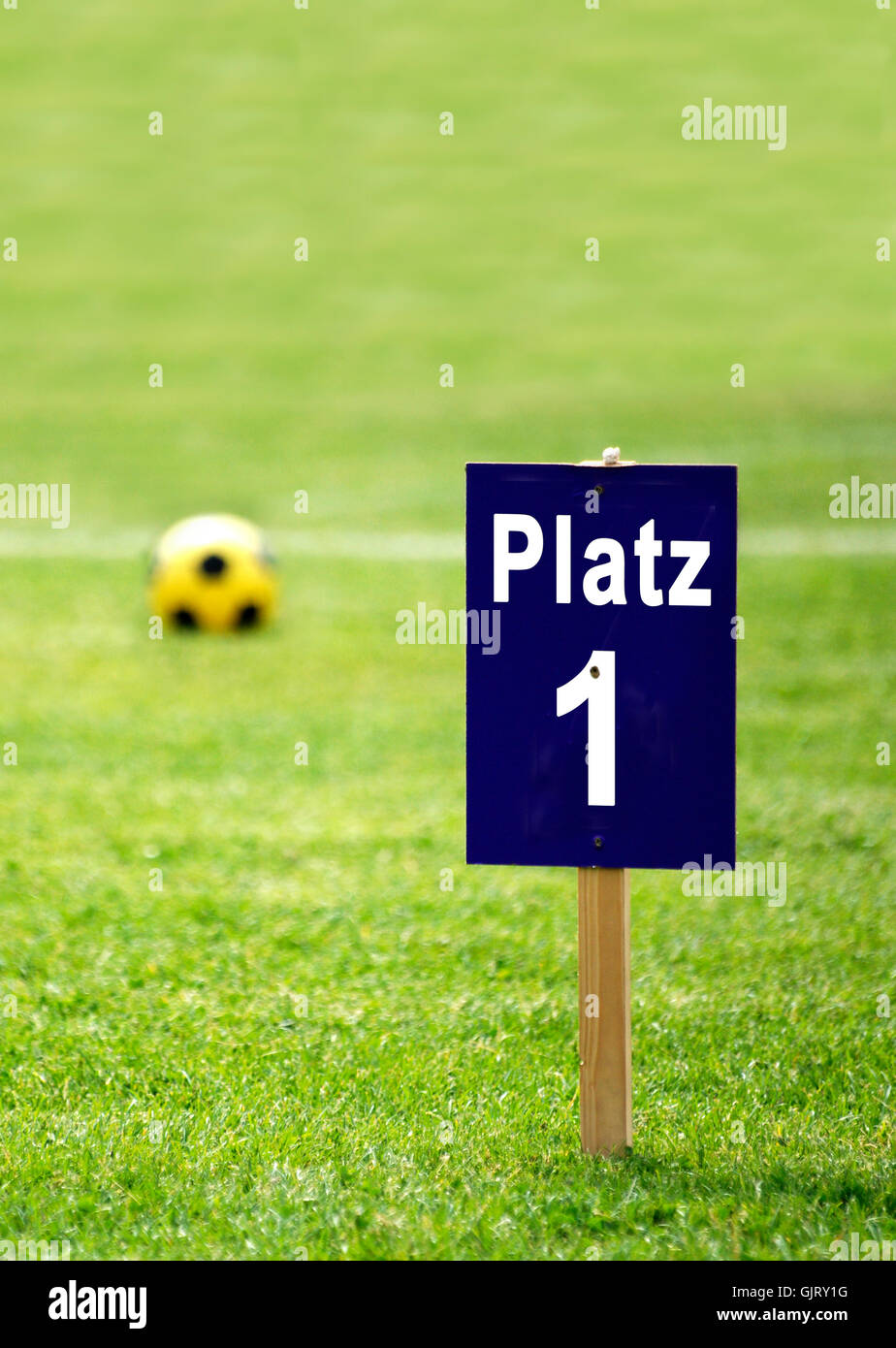 1 ° posto Foto Stock