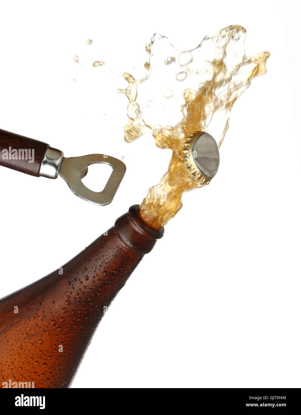 tappo di bottiglia di birra Foto Stock