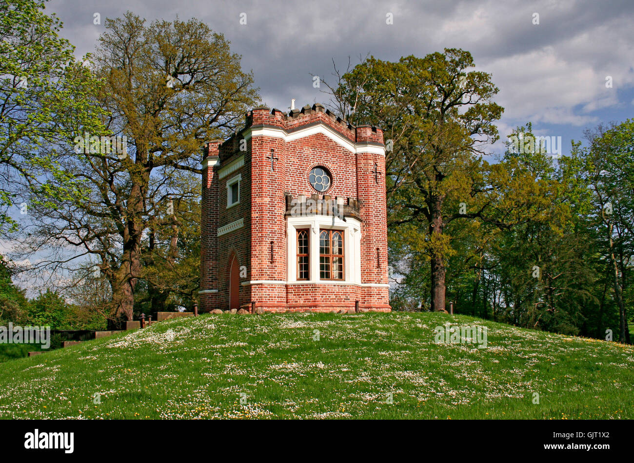 La casa del serpente nel parco worlitzer Foto Stock