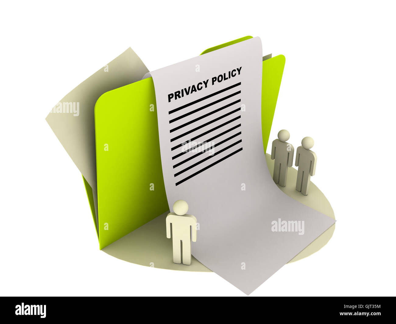 Icona illustrazione privacy Foto Stock