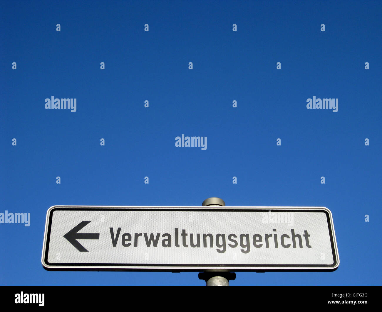 Segnale di segno ubicazione shot Foto Stock