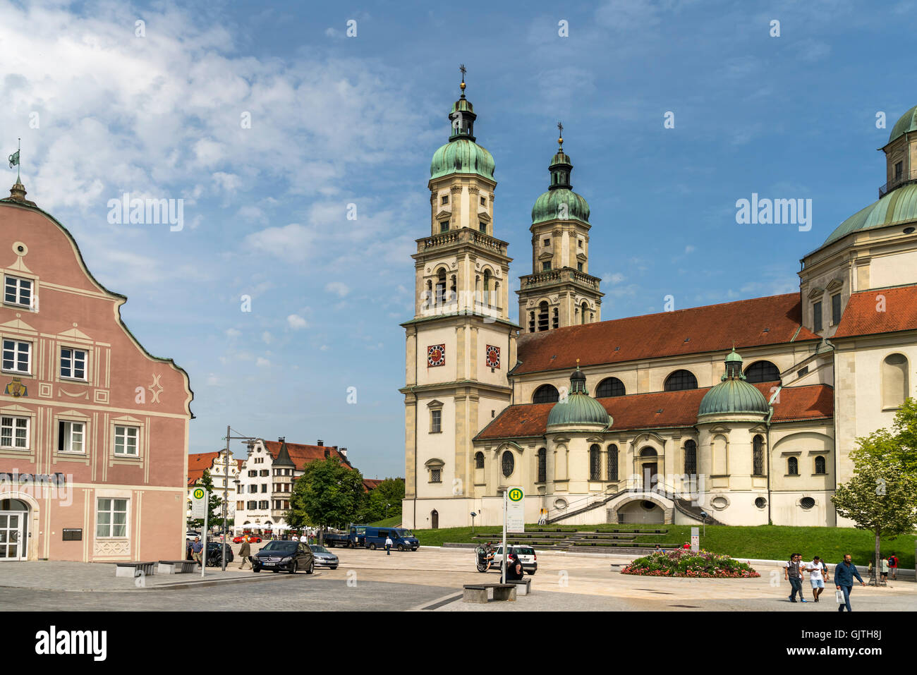 Chiesa di San Lorenz Basilica, Kempten, Algovia, Baviera, Germania Foto Stock