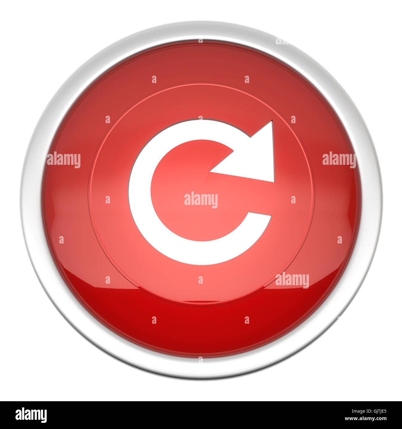 Pulsante Aggiorna menu Foto Stock