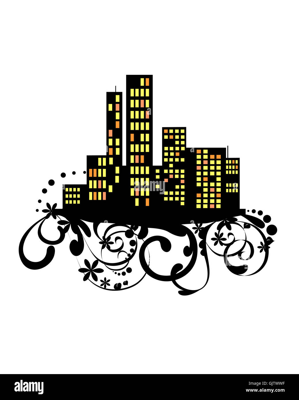 Costruzione casa città Foto Stock