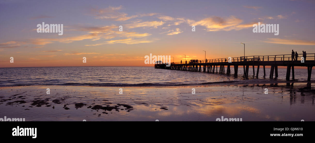 pilastro al tramonto Foto Stock