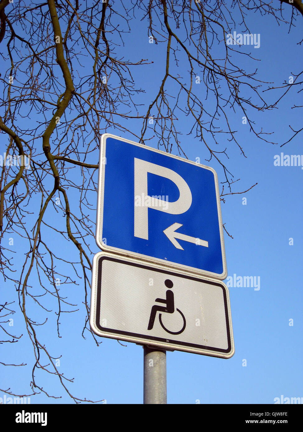 Segnale di segno ubicazione shot Foto Stock