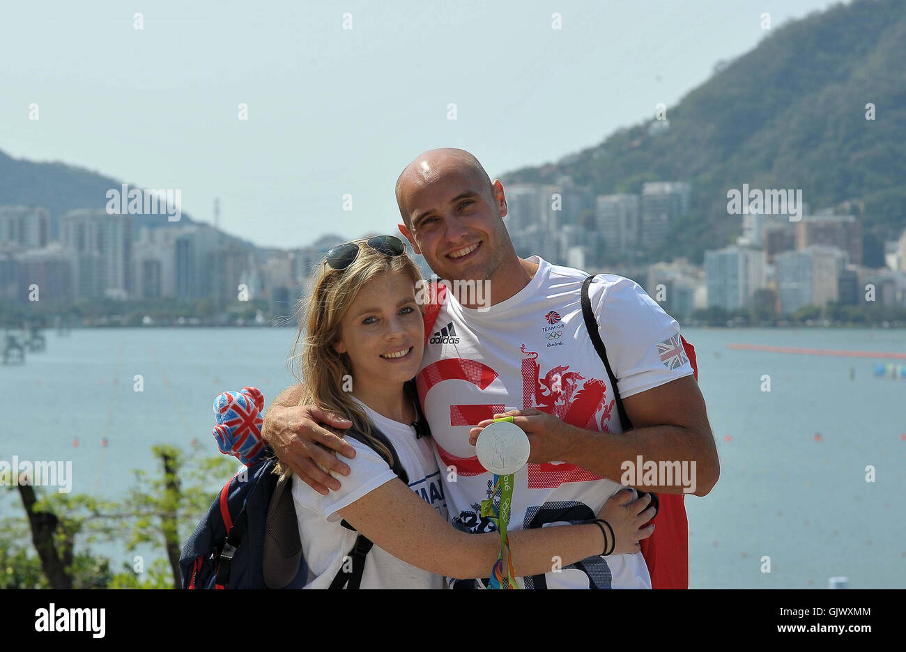 Rio de Janeiro, Brasile. 18 Agosto, 2016. Canoa sprint. Lagoa lago. Credito: Sport In immagini/Alamy Live News Foto Stock