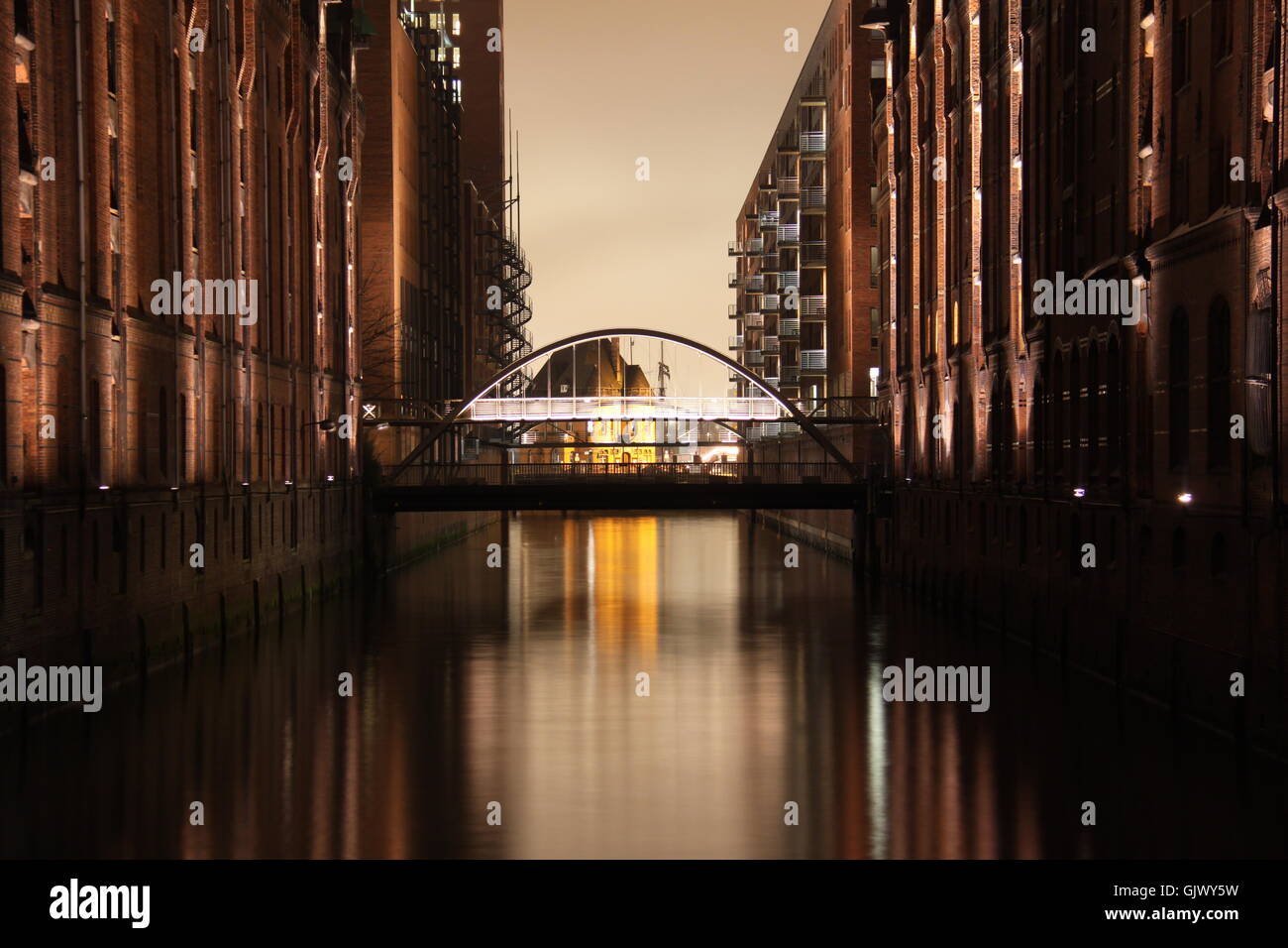 Ponte di notte night Foto Stock