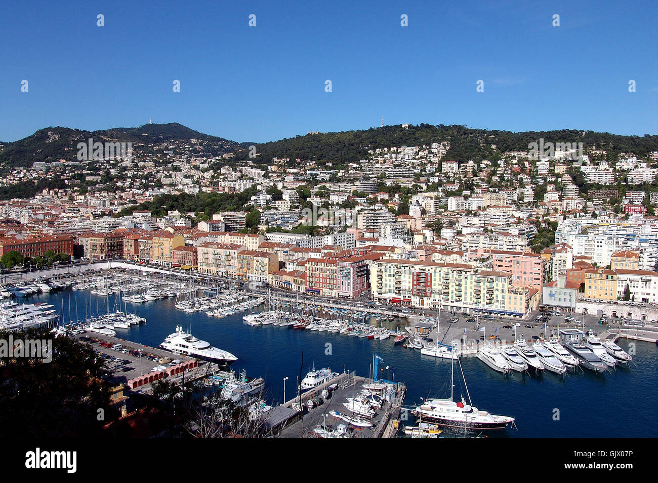 Porto di Nizza Foto Stock