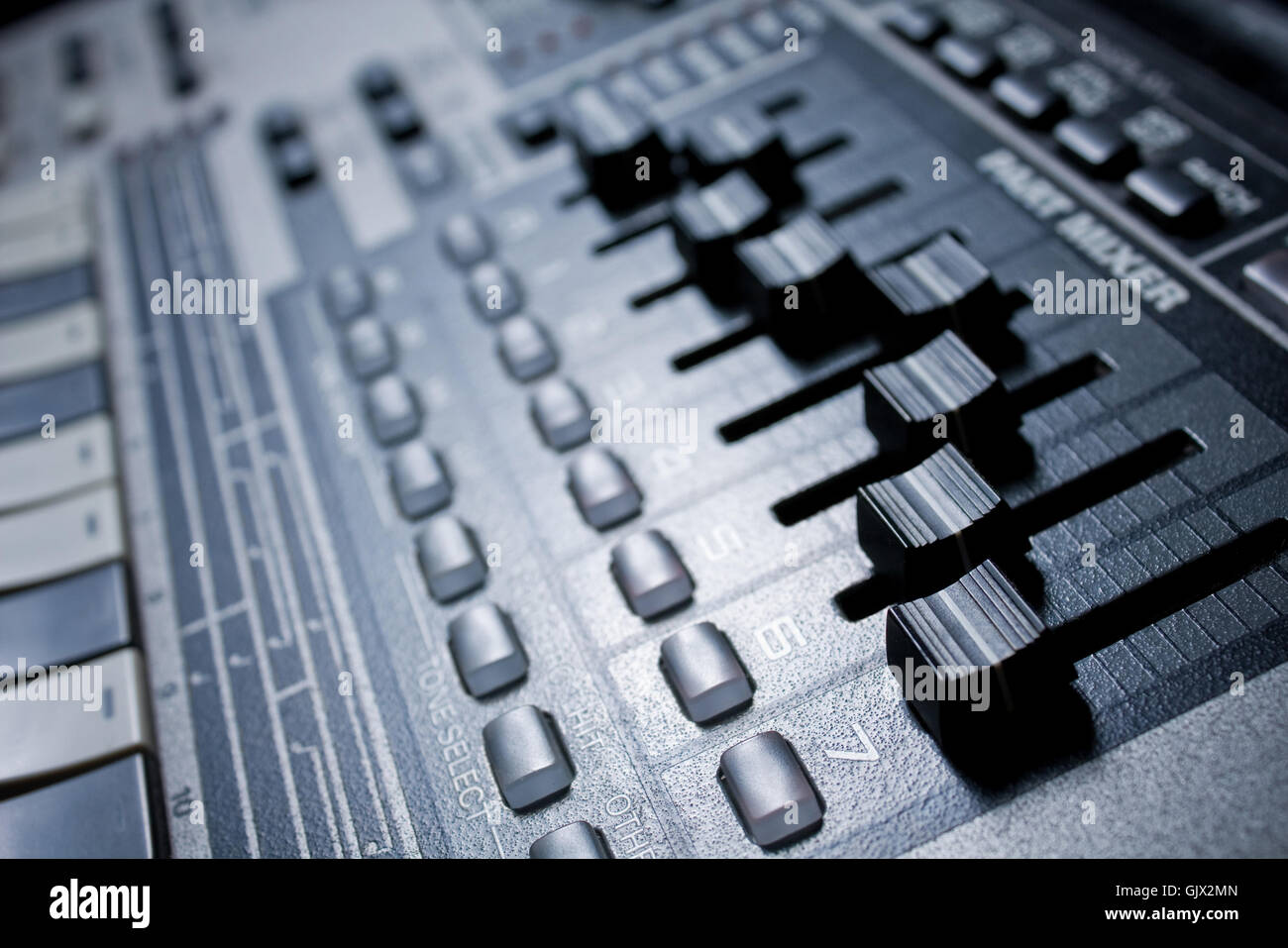 Studio di apparecchiature di produttori Foto Stock