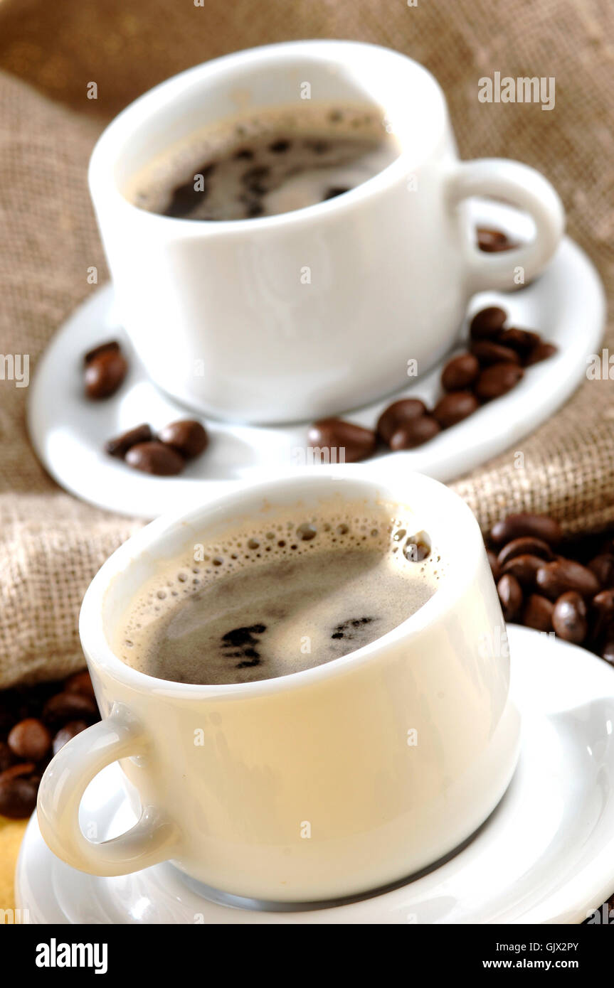 Caffè chicco di caffè drink Foto Stock