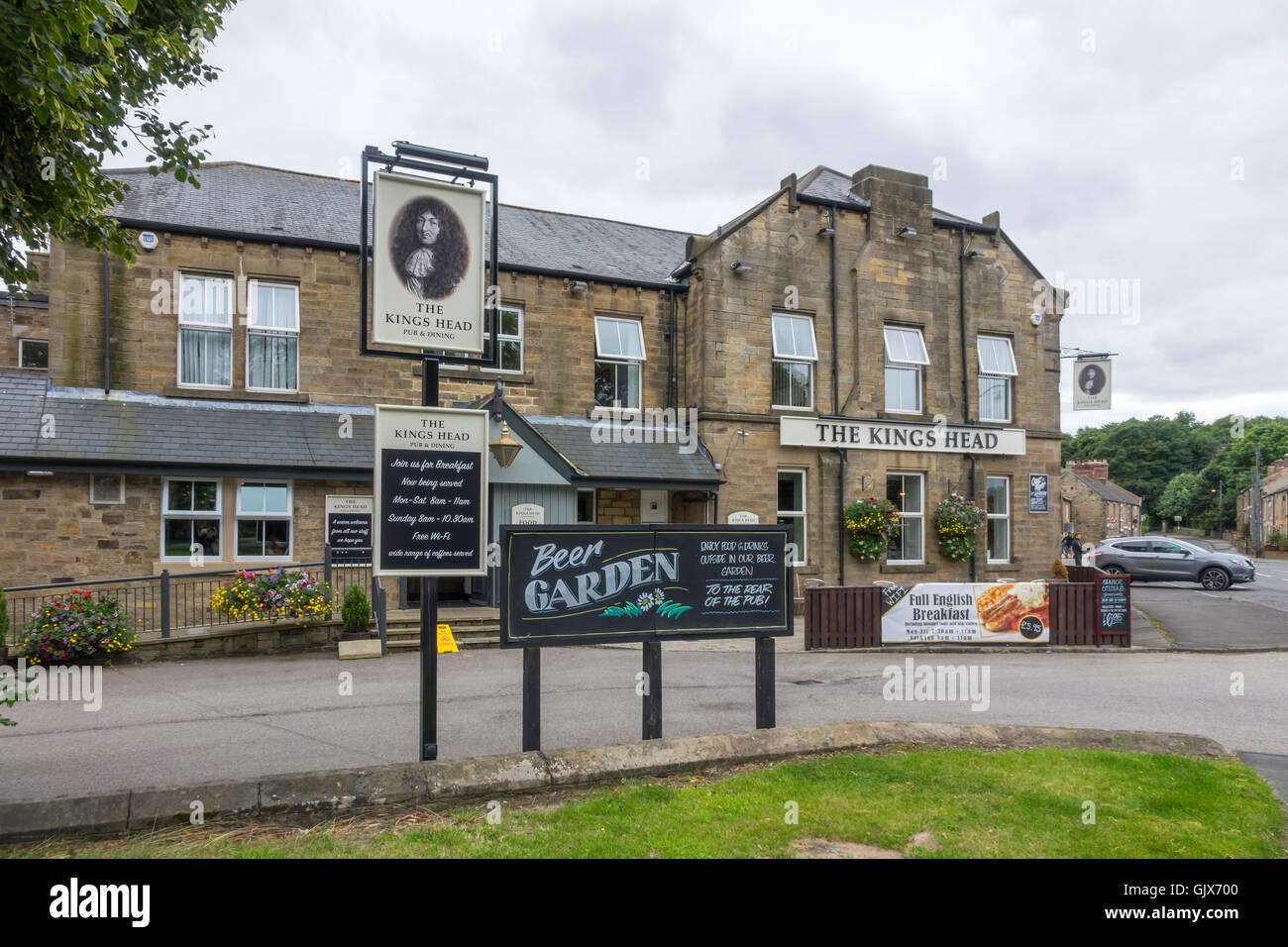 Il Kings Head Pub in Lanchester Co. Durham Inghilterra Foto Stock