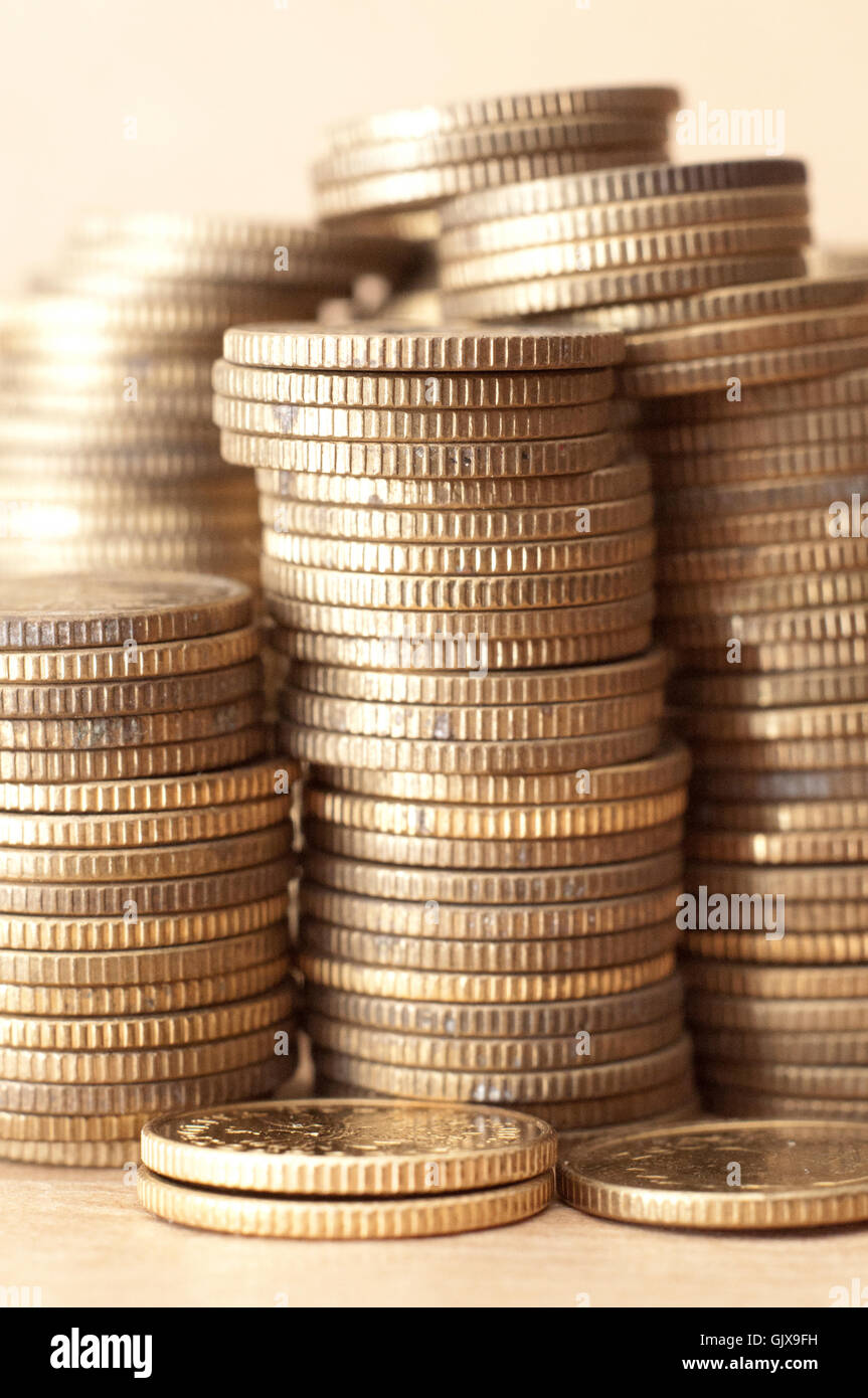 Monete di Polish zloty valuta Foto Stock