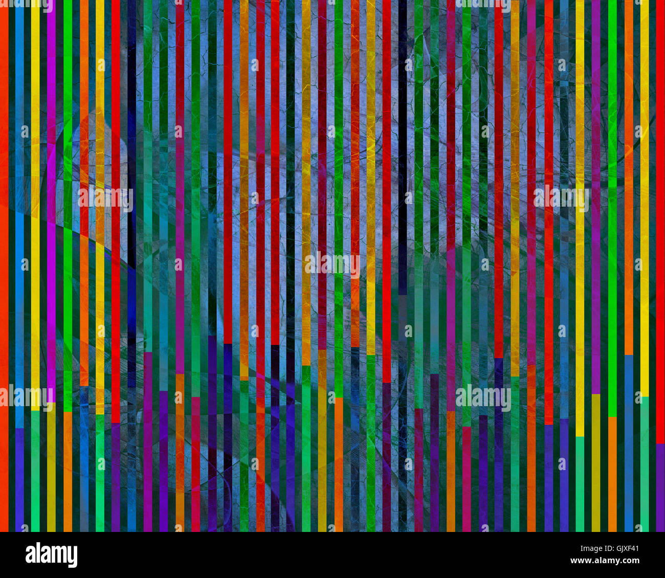 Arte digitale: Linee di latitudine Foto Stock