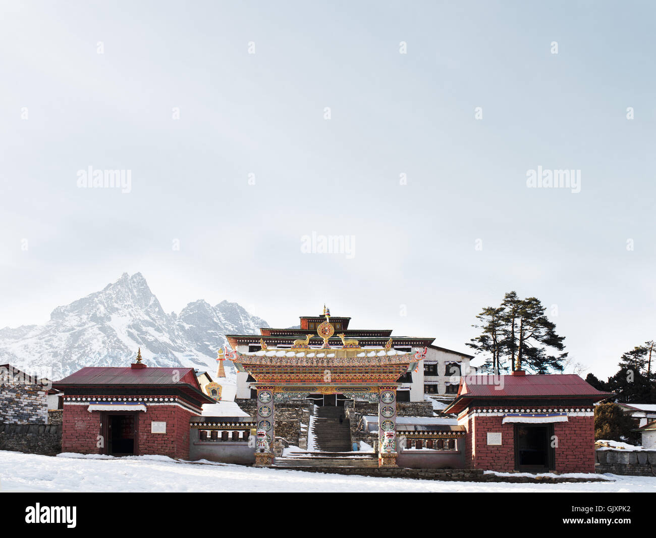 Monastero di Tengboche in Nepal il Campo Base Everest Foto Stock