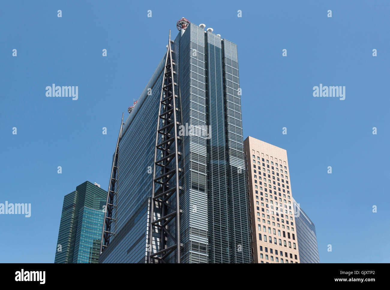 Nippon Television Tower (Nittele o NI-TELE), Tokyo, Giappone Foto Stock