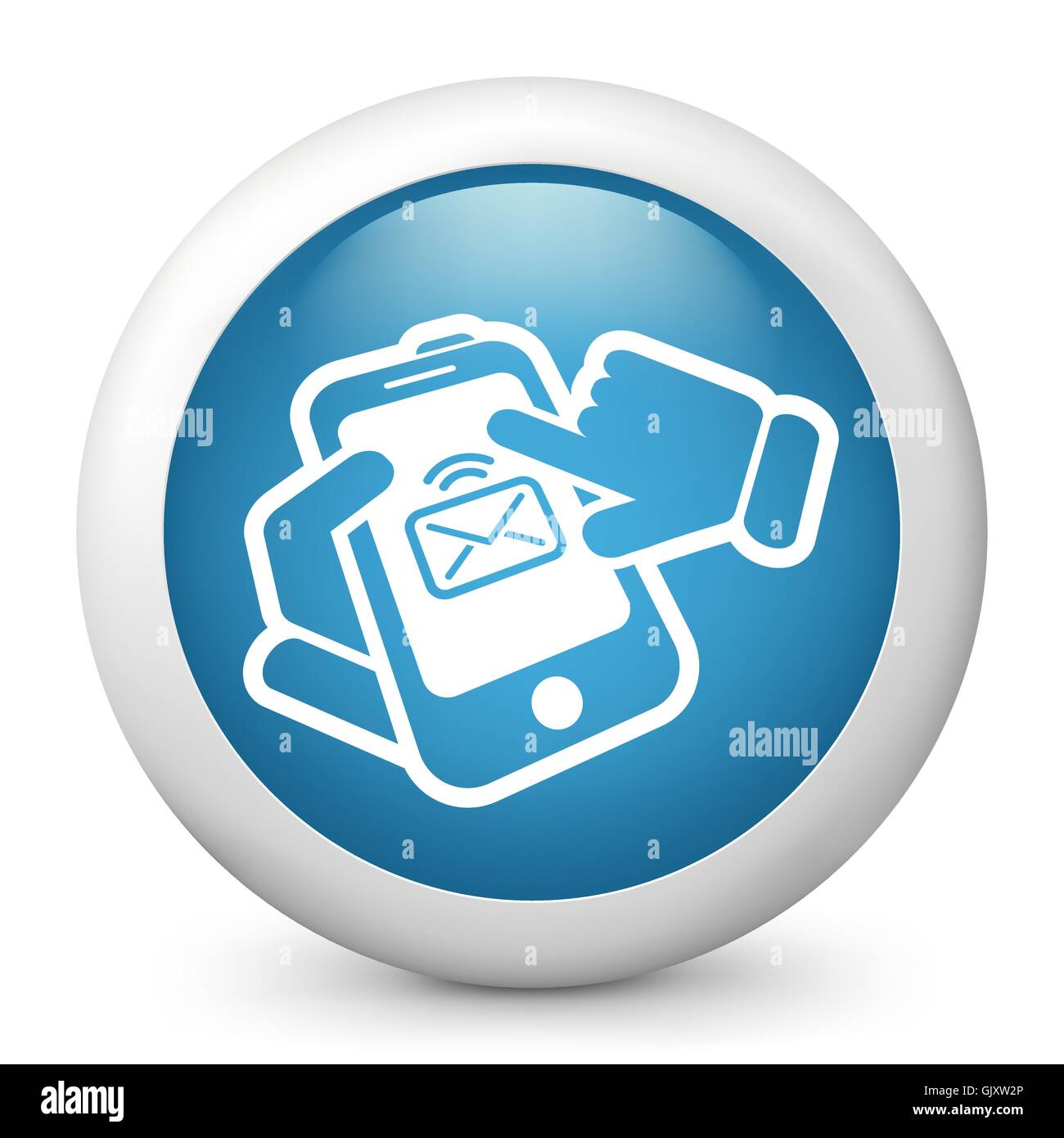 Telefono icona di messaggio Illustrazione Vettoriale