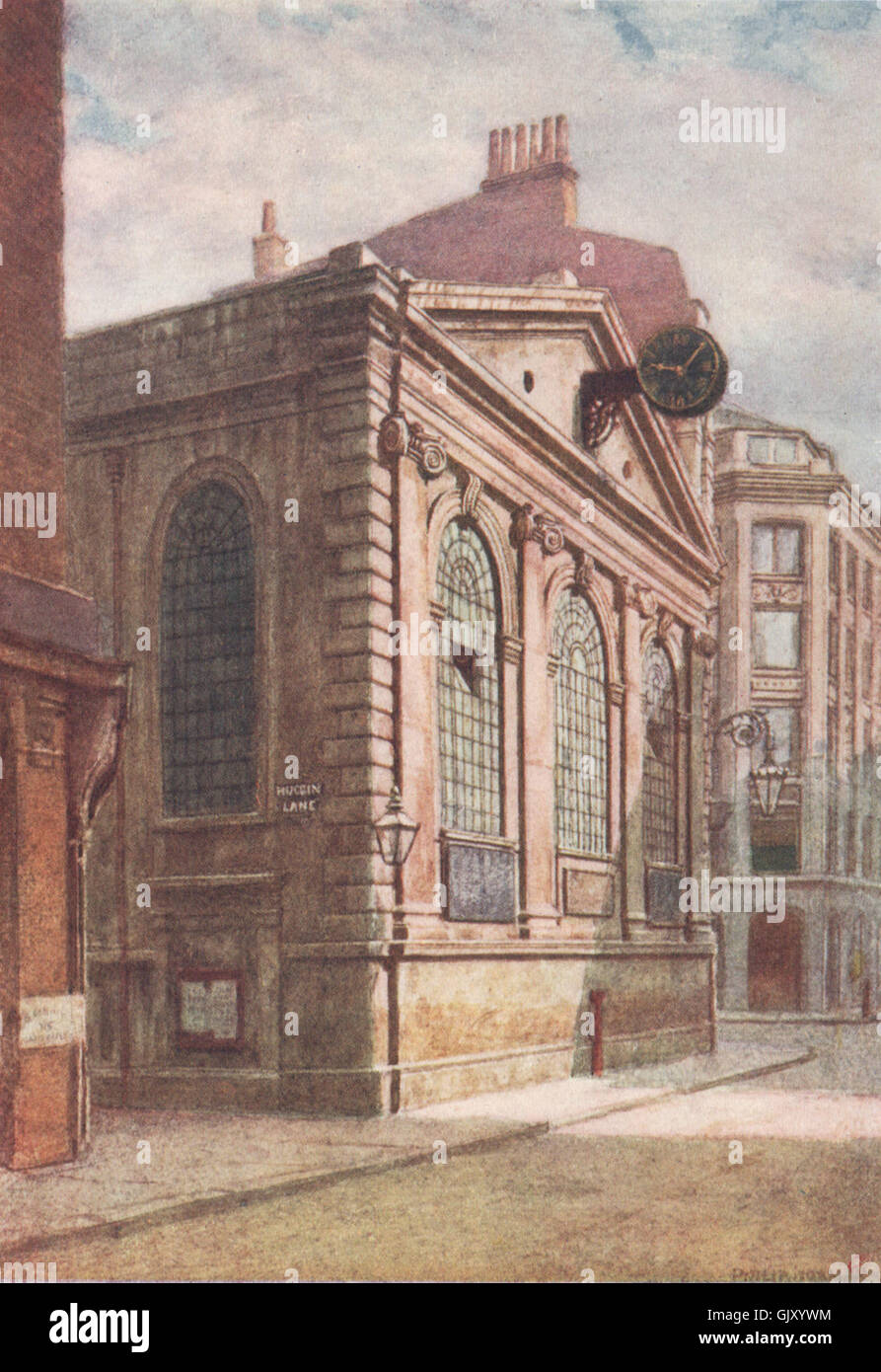 Chiesa di St. Michael, Wood Street, 1896. Philip Norman. Svanite London, 1905 Foto Stock
