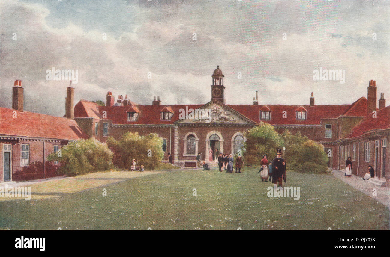 'Emanuel Hospital, Westminster, 1890" da Philip Norman. Svanite London, 1905 Foto Stock