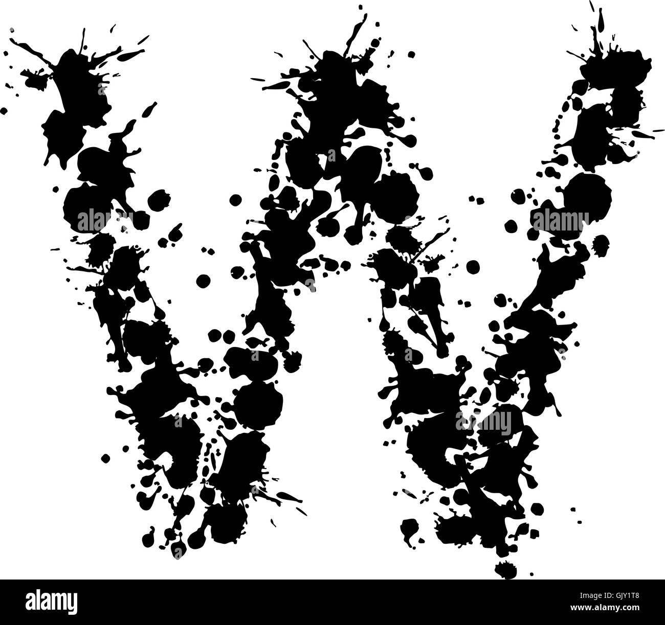 inchiostro di alfabeto Illustrazione Vettoriale