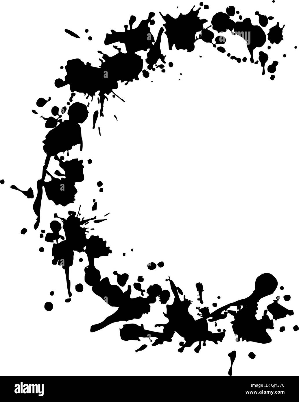 inchiostro di alfabeto Illustrazione Vettoriale