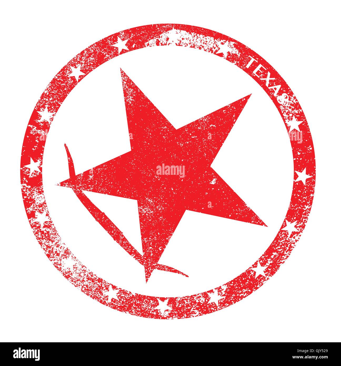 Texas timbro di gomma Illustrazione Vettoriale