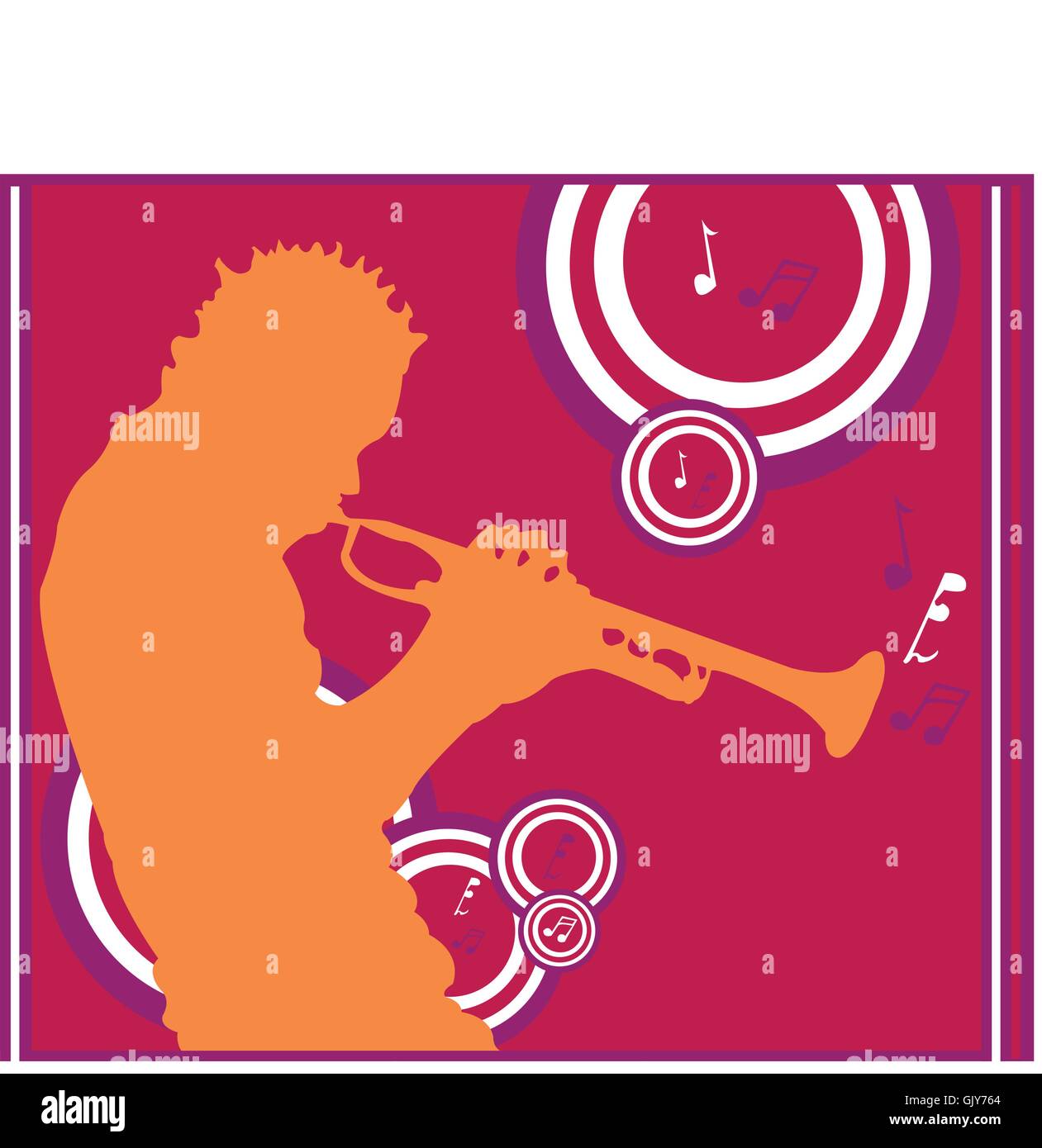 Giocatore di tromba Illustrazione Vettoriale
