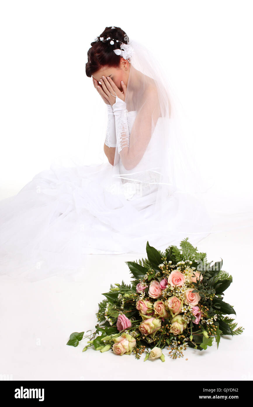 Donna matrimonio matrimonio Foto Stock