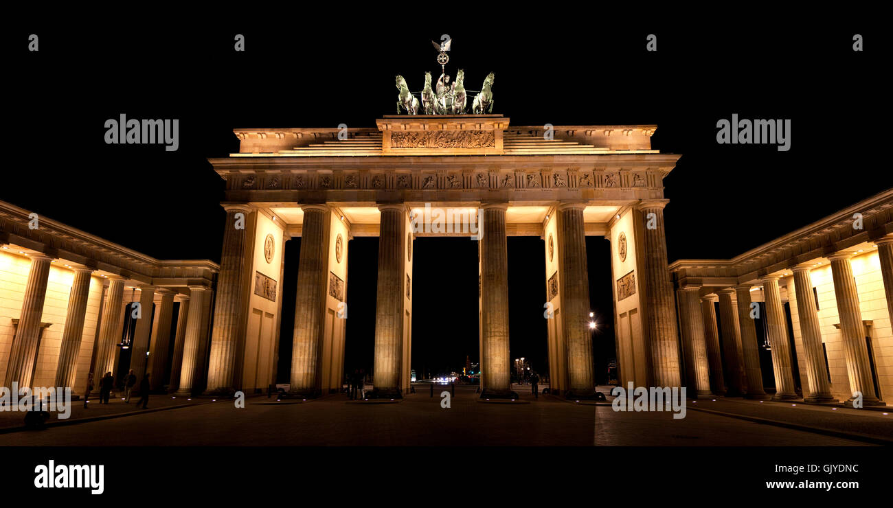 Di notte notte fotografia Berlino Foto Stock