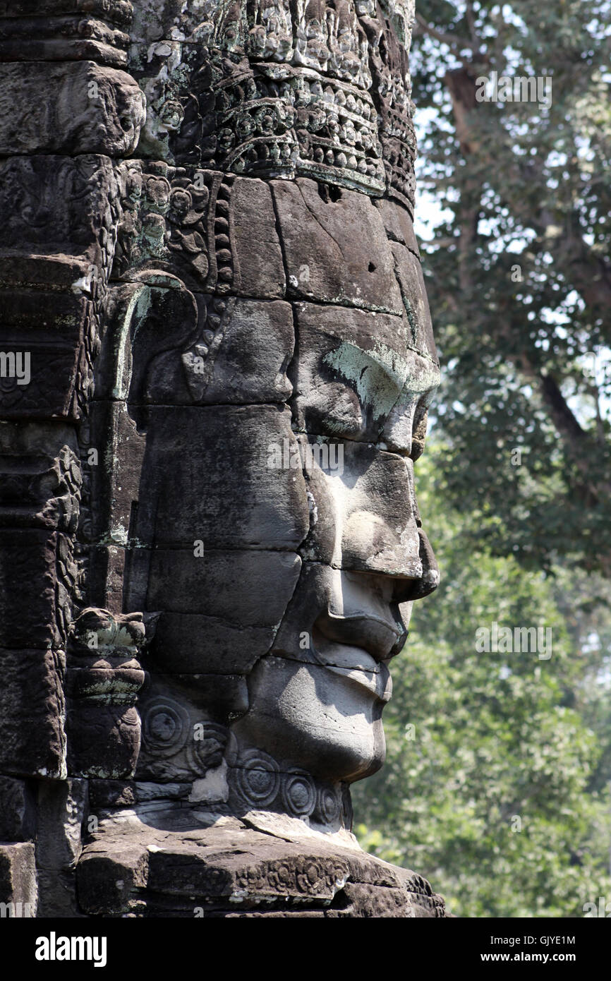 Tempio statua di pietra Foto Stock