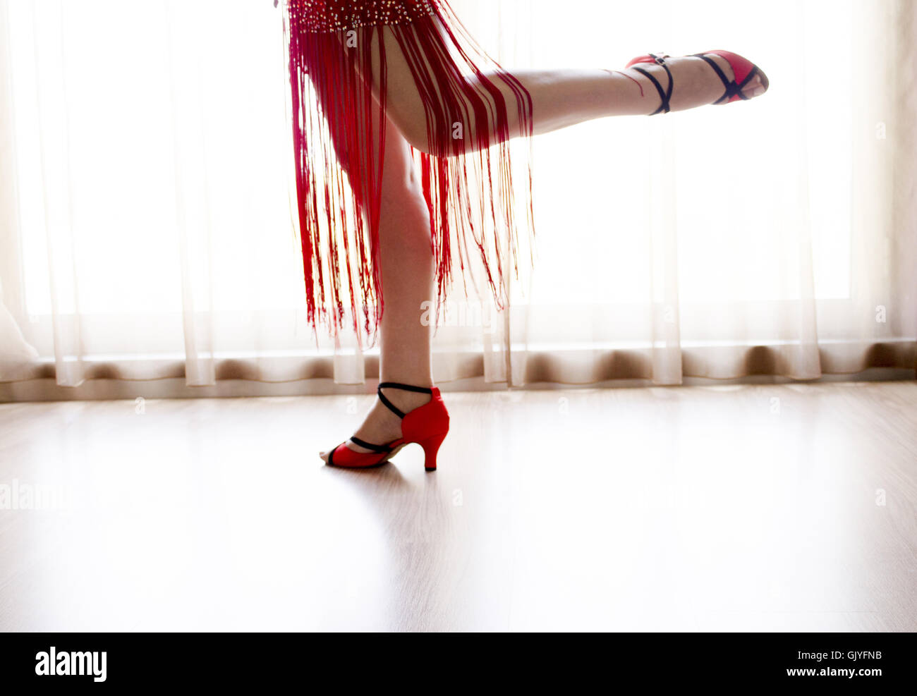 Woman Dancing ritmi latini Foto Stock