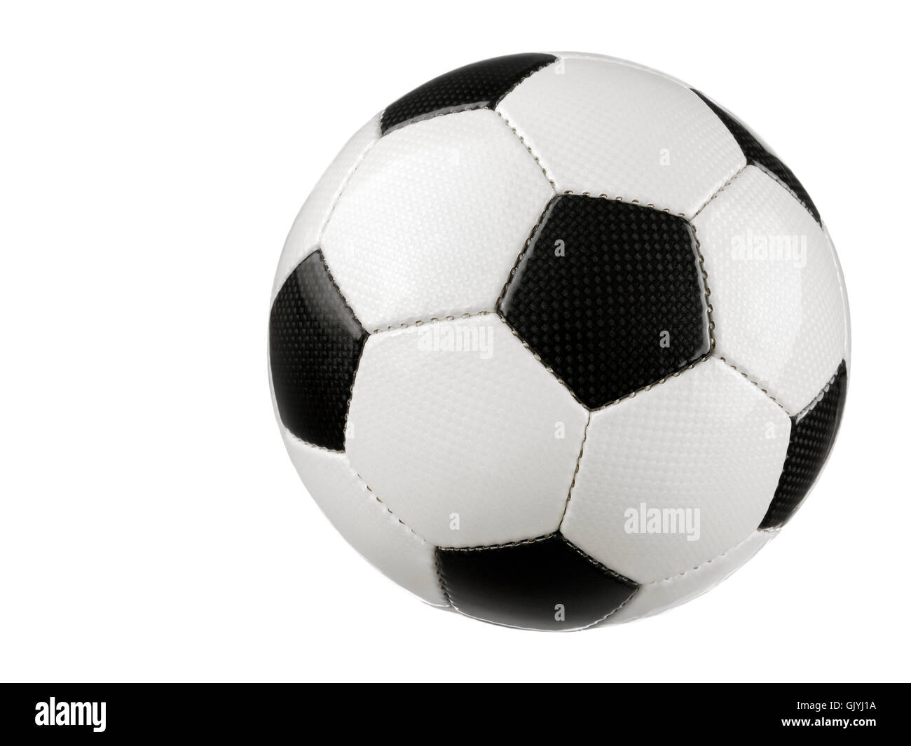 Calcio in bianco puro Foto Stock