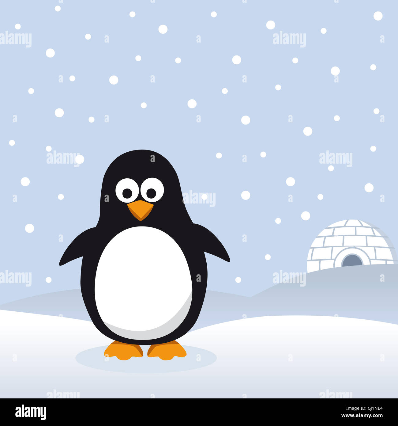 Animali fumetti penguin Foto Stock