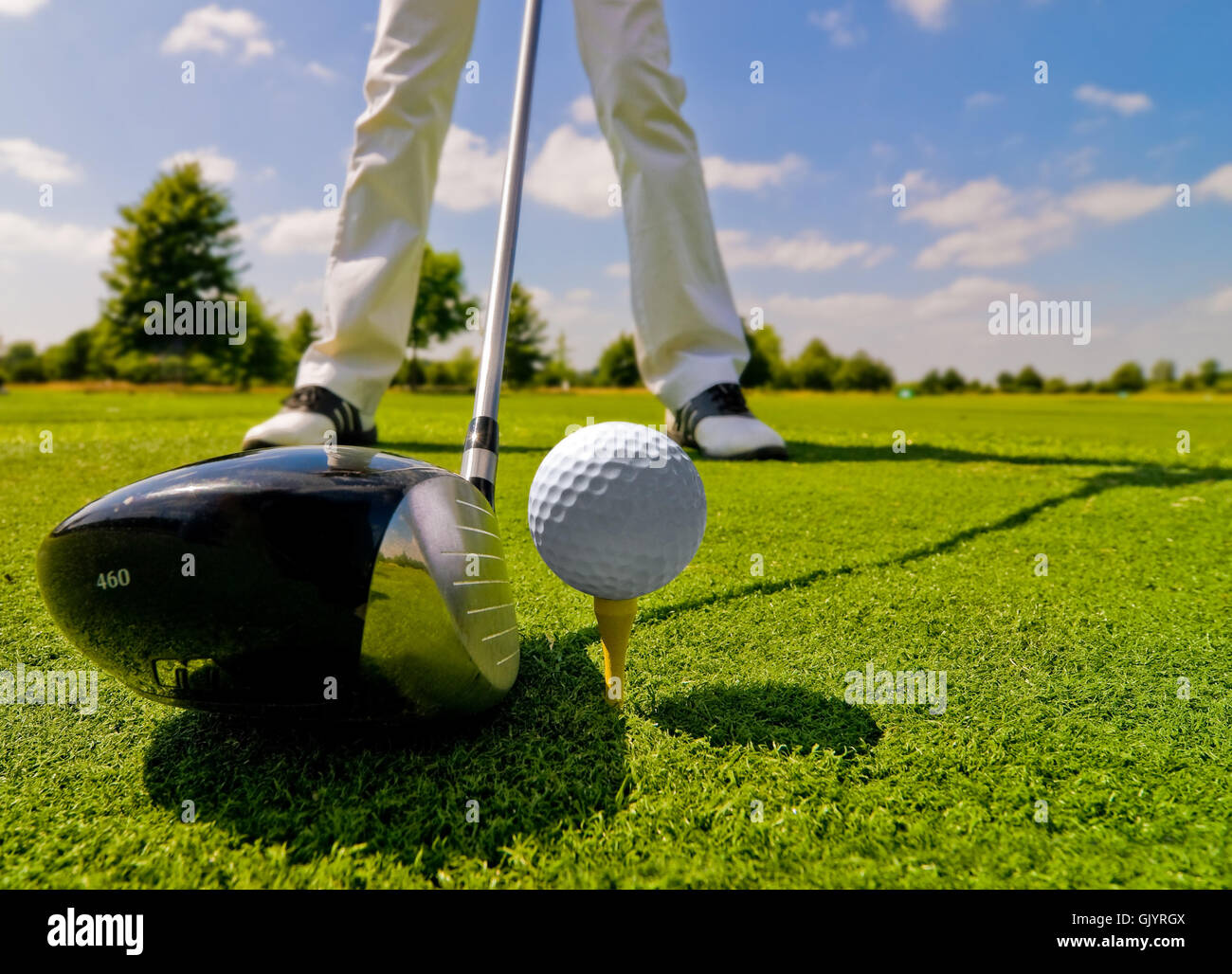 Giocatore di golf Foto Stock