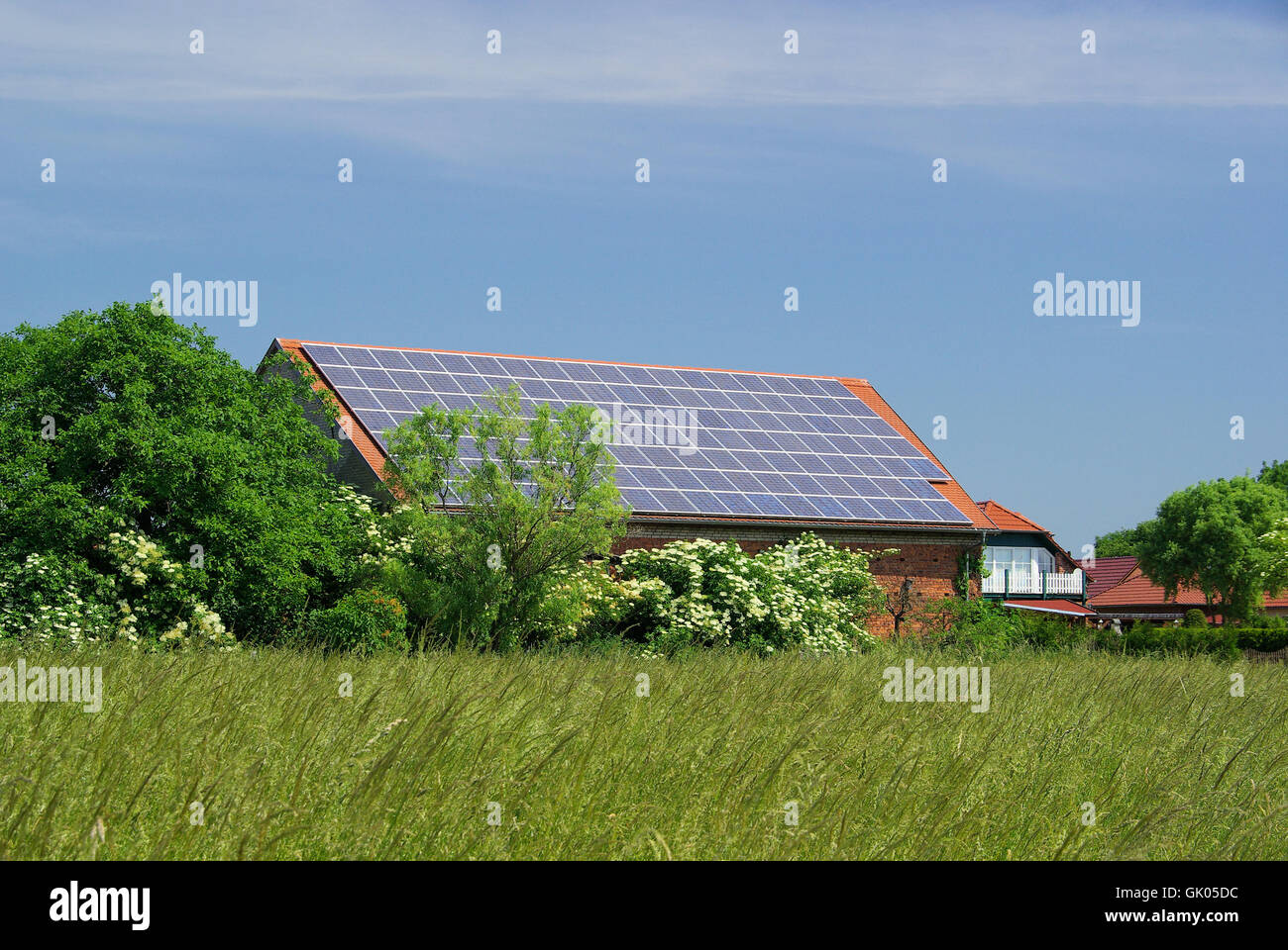 Calorifero di Acqua Solare - impianto solare 92 Foto Stock