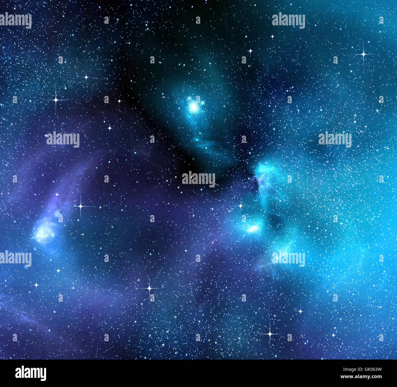 Spazio profondo galaxy Foto Stock