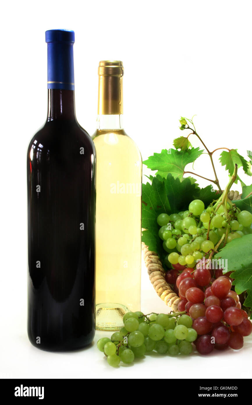 Le uve da vino Il vino rosso Foto Stock